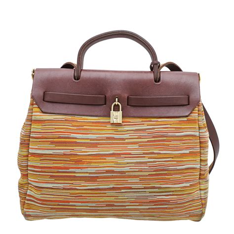 Sienne Vache & Multicolor Vibrato Herbag PM